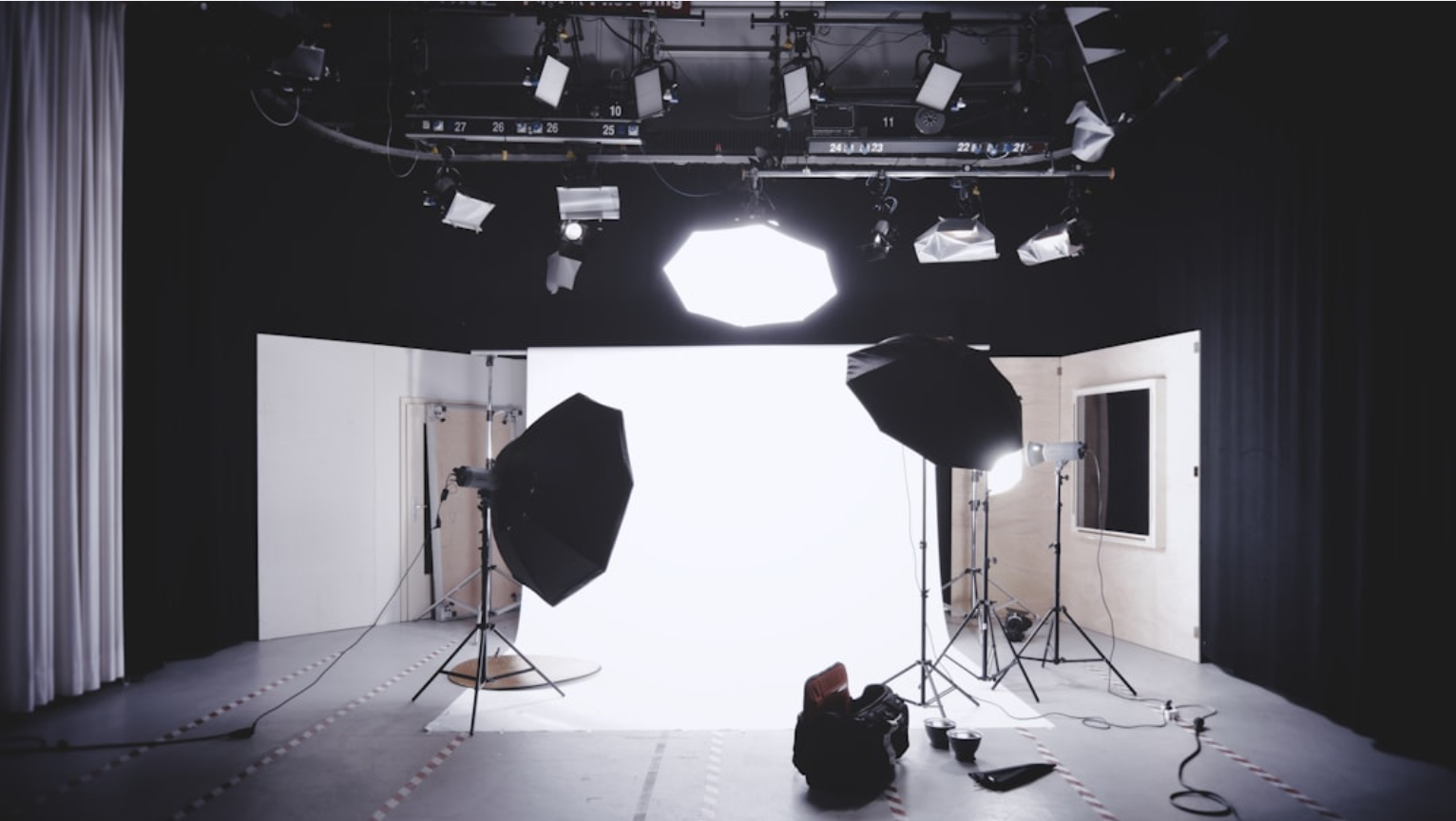 Studio setup for shooting